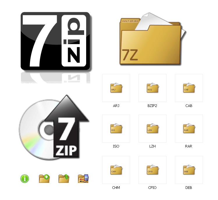 Иконки для 7zip