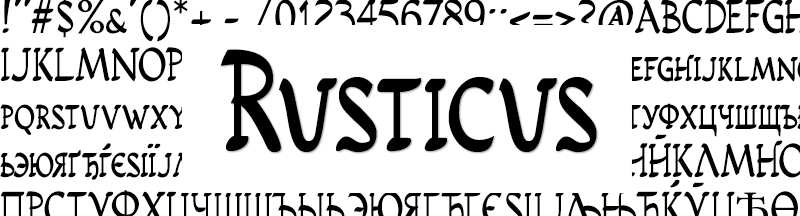 Рукописный шрифт Rusticus